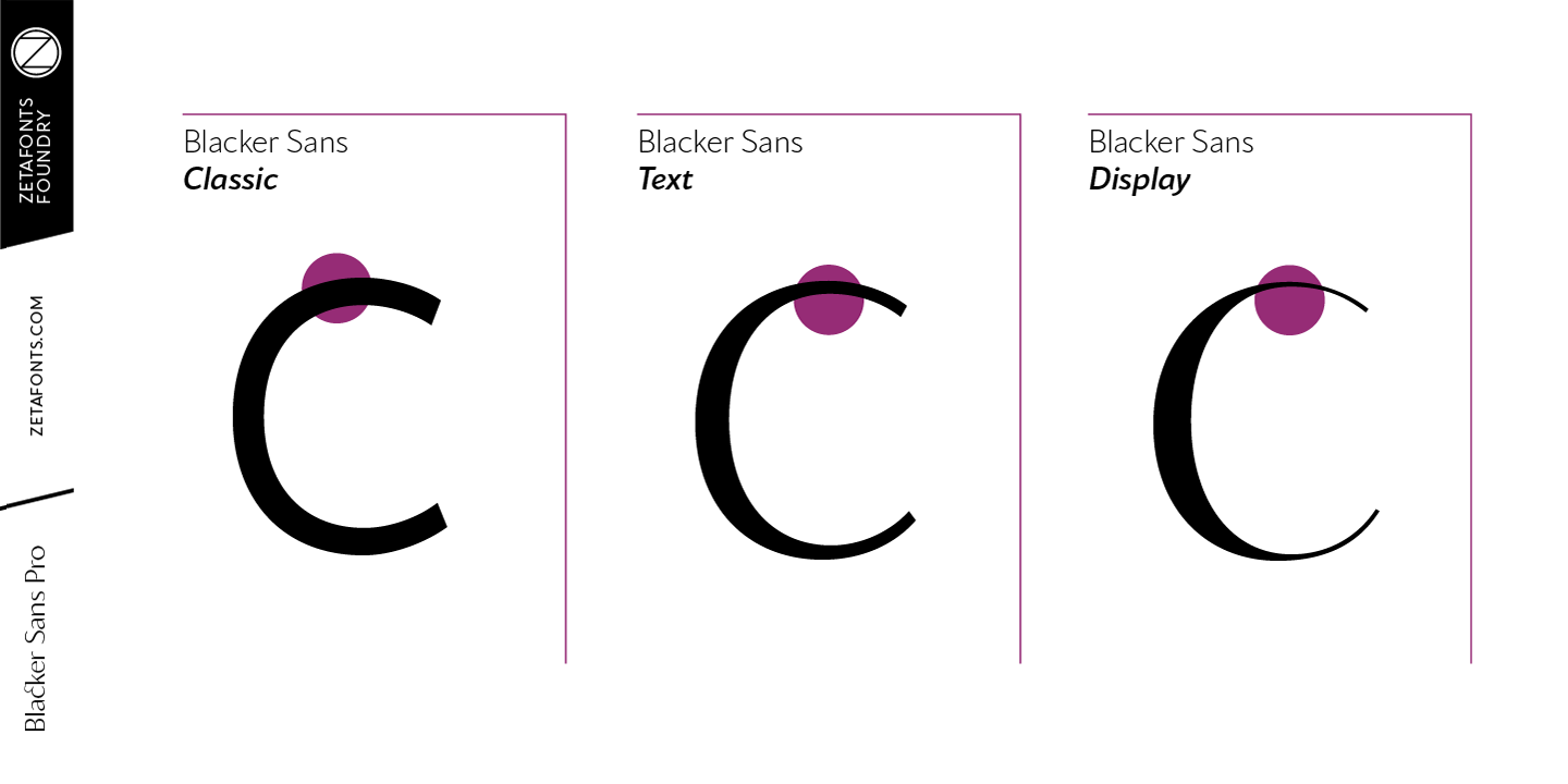 Blacker Sans Display Extra bold Font preview